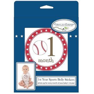 Child to Cherish 1st Year Sports Belly Stickers